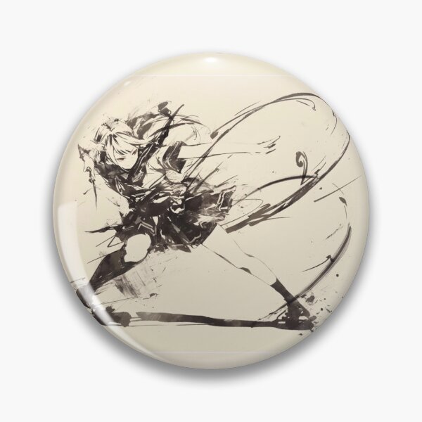 Item preview, Japanese Ink Art Warrior – Anime Style Action Design designed and sold by EchoWave11.
