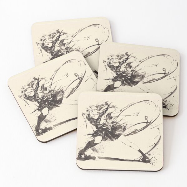 Item preview, Japanese Ink Art Warrior – Anime Style Action Design designed and sold by EchoWave11.
