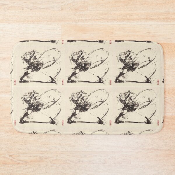 Item preview, Japanese Ink Art Warrior – Anime Style Action Design designed and sold by EchoWave11.
