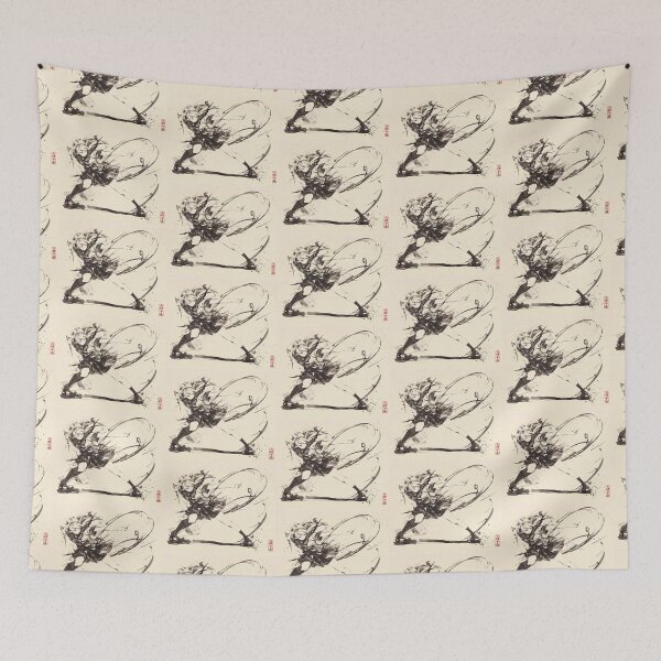 Item preview, Japanese Ink Art Warrior – Anime Style Action Design designed and sold by EchoWave11.