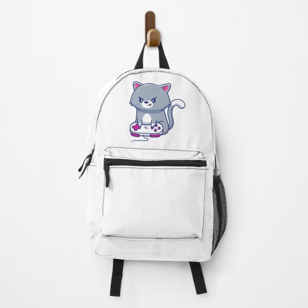 Item preview, Angry Cute Grey Cat Gaming with Controller designed and sold by mbtikt.