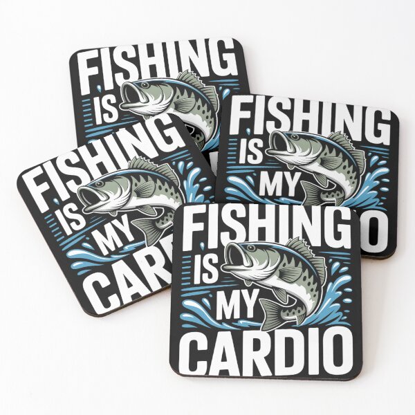 Item preview, Fishing Is My Cardio Funny Fisherman Fish Design designed and sold by ChillDrop.
