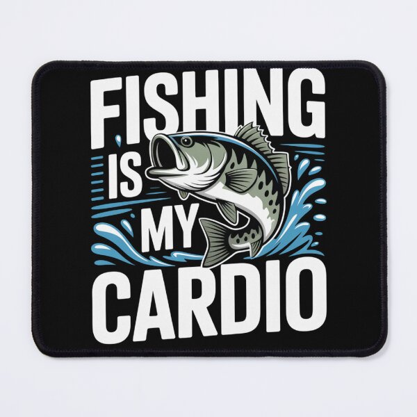 Item preview, Fishing Is My Cardio Funny Fisherman Fish Design designed and sold by ChillDrop.