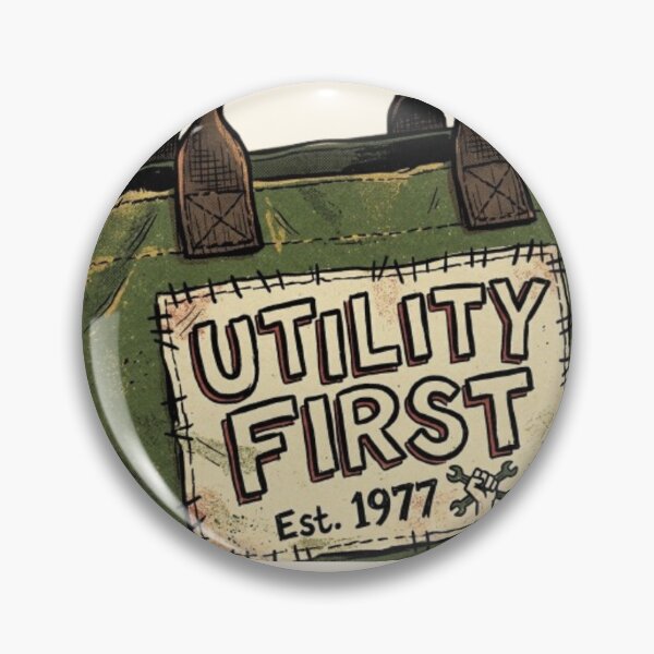 Item preview, Utility First - Rugged Retro Punk Canvas Tote Design designed and sold by InnerwayStudio.