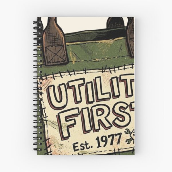 Item preview, Utility First - Rugged Retro Punk Canvas Tote Design designed and sold by InnerwayStudio.