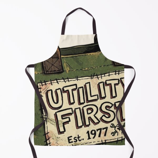 Item preview, Utility First - Rugged Retro Punk Canvas Tote Design designed and sold by InnerwayStudio.