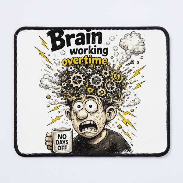 Item preview, Overtime Madness – No Days Off Stress Funny Design designed and sold by FunBoxes.