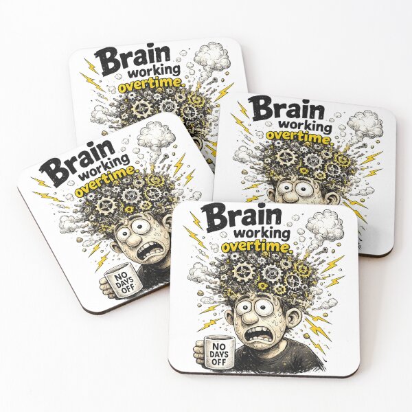 Item preview, Overtime Madness – No Days Off Stress Funny Design designed and sold by FunBoxes.