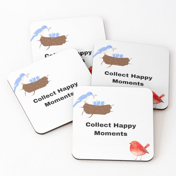 Aperçu de l'œuvre Birds Nest - Collect Happy Moments Quote créée et vendue par PeplumiArt.