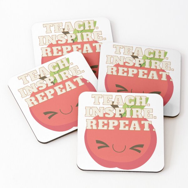 Item preview, Teach. Inspire. Repeat. designed and sold by PinkishBlueish.