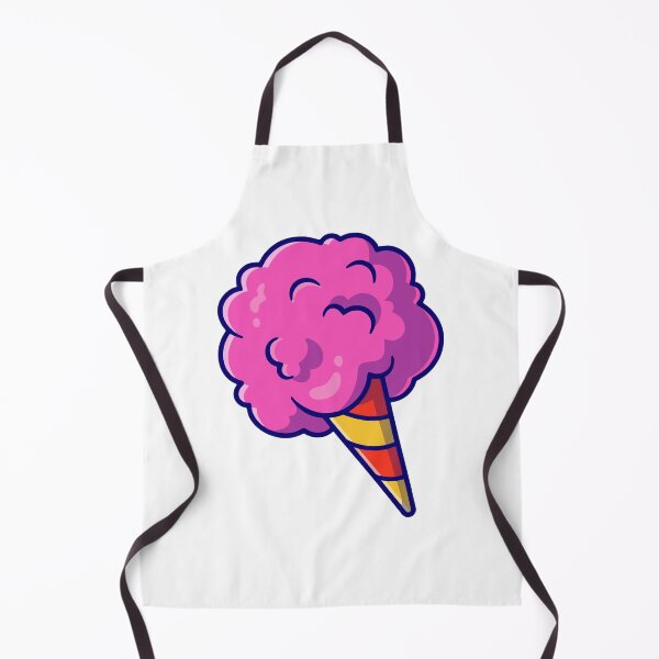 Item preview, Kawaii Pink Cotton Candy Unicorn Horn Sticker designed and sold by mbtikt.