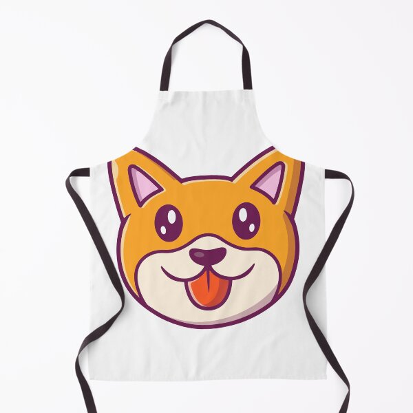 Item preview, Kawaii Shiba Inu Dog Face Smile Sticker designed and sold by mbtikt.