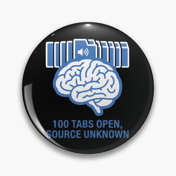 Item preview, Productivity Brain 100 Tabs Open Funny Gift designed and sold by Ixnor.