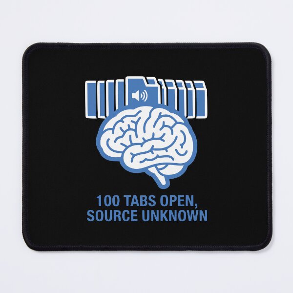 Item preview, Productivity Brain 100 Tabs Open Funny Gift designed and sold by Ixnor.