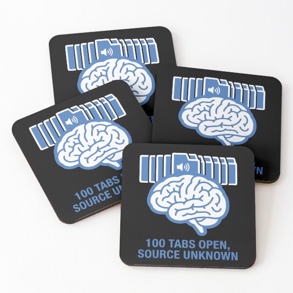 Item preview, Productivity Brain 100 Tabs Open Funny Gift designed and sold by Ixnor.
