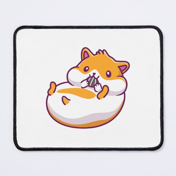 Item preview, Chubby Kawaii Hamster Eating Sunflower Seed designed and sold by mbtikt.