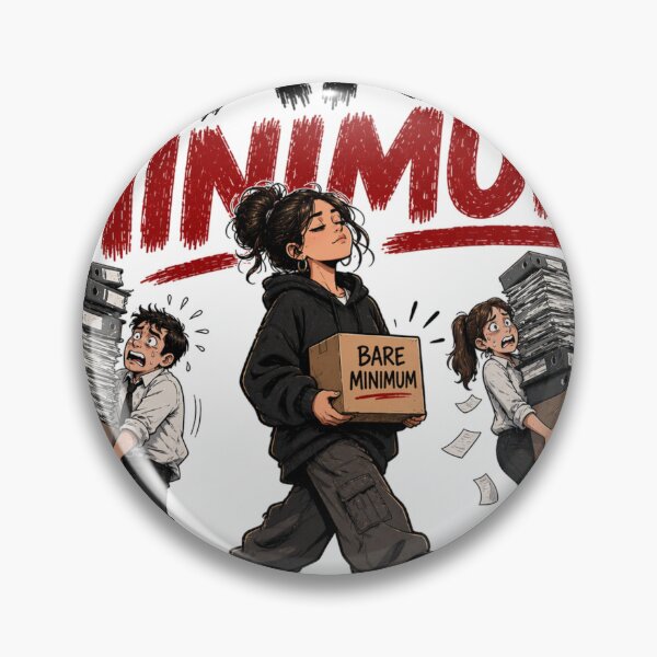 Item preview, Bare Minimum Still Employed Workplace Humor Design designed and sold by HNLYapparel.