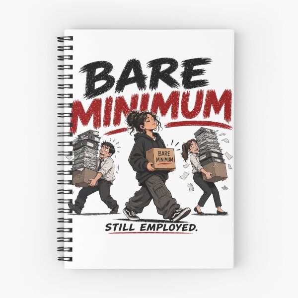 Item preview, Bare Minimum Still Employed Workplace Humor Design designed and sold by HNLYapparel.