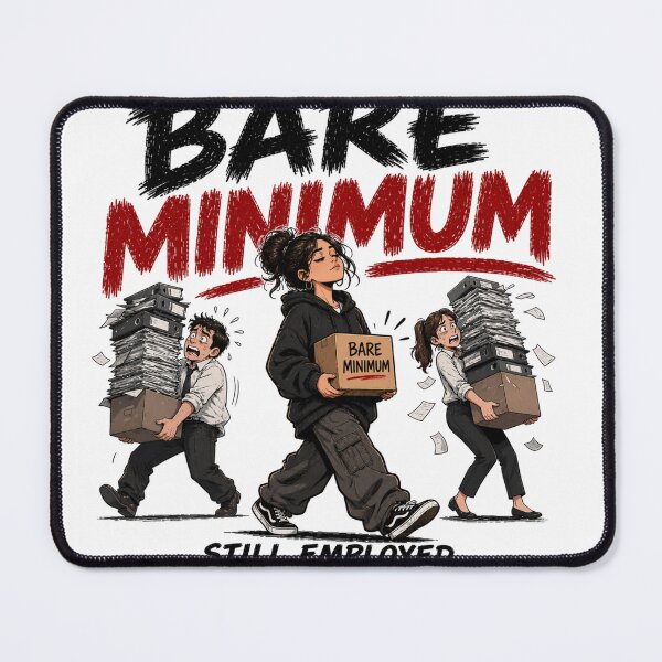 Item preview, Bare Minimum Still Employed Workplace Humor Design designed and sold by HNLYapparel.