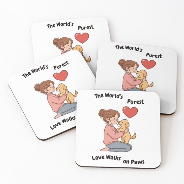 Item preview, The Purest Love Has Four Paws – Cute Dog Mom Aesthetic Tee designed and sold by pawfectdesign18.