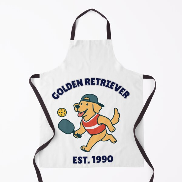 Item preview, Funny Golden Retriever Pickleball Player Retro Athletic Style - Est 1990 designed and sold by The Daily Progress.