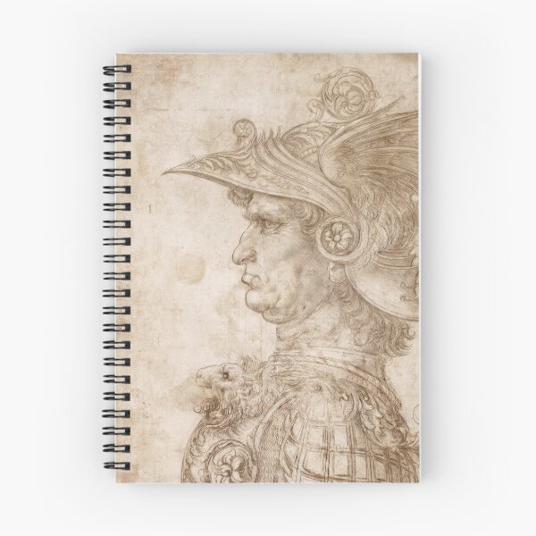 Item preview, Bust of a Warrior by Leonardo da Vinci: High Renaissance fantasy armor poster designed and sold by artofuniverse.
