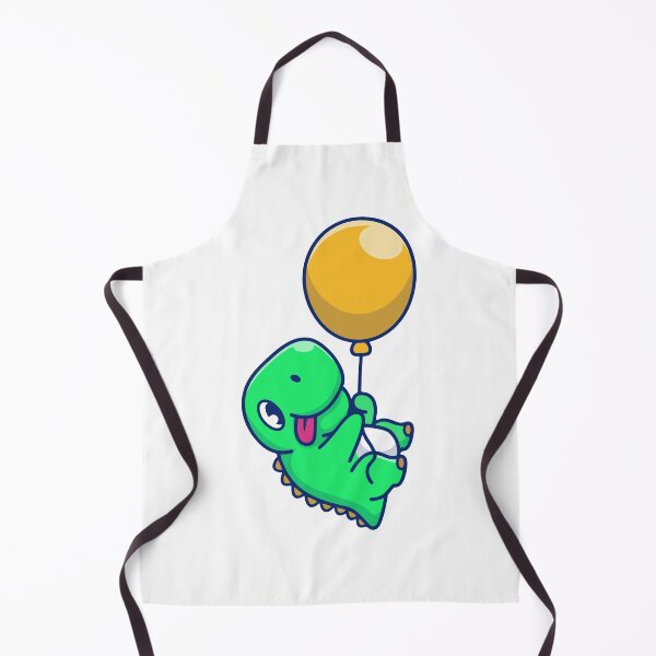 Item preview, Cute Baby Dinosaur Flying with Balloon Sticker designed and sold by mbtikt.