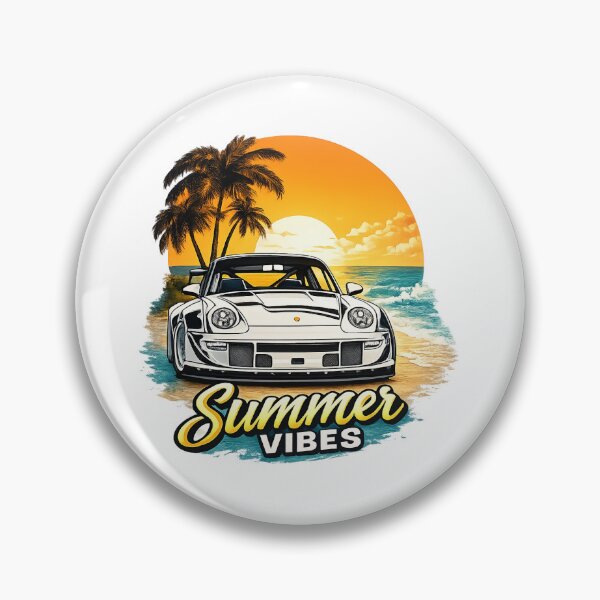 Item preview, Summer Vibes Beach Car Retro Sunset Ocean Design designed and sold by afr-saad.