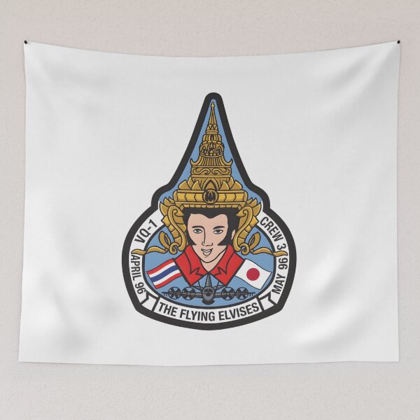 Item preview, Custom Deployment Patch for VQ-1 Crew 3: "The Flying Elvises" (1996) designed and sold by CharlieDesings.
