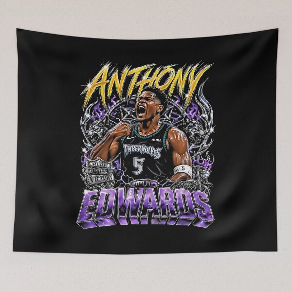 Item preview, Anthony Edwards Vintage 90s rap Basketball Graphic  designed and sold by graphixpolash.