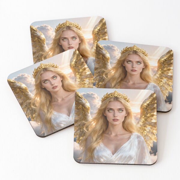 Item preview, Golden Angel Goddess with Divine Wings designed and sold by MJMVisuals.