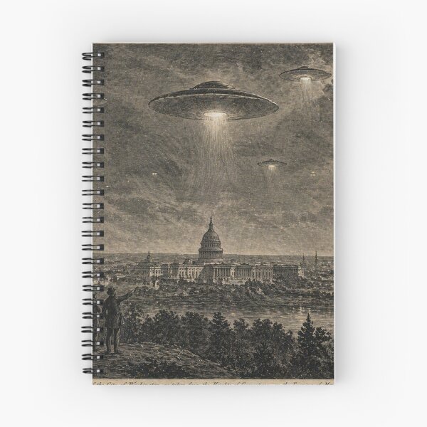 Item preview, Washington DC UFO Invasion Etching designed and sold by JJSizzleheimer.