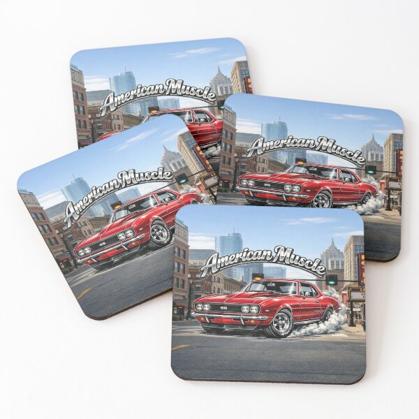 Item preview, American Muscle – 1965 Camaro Burnout Retro Street Scene designed and sold by MysticOzzy.