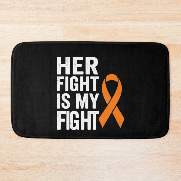 Item preview, Her Fight Is My Fight Orange Ribbon Cancer Awareness Supporter designed and sold by SofenArt.