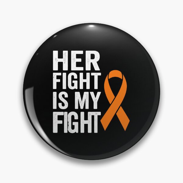 Item preview, Her Fight Is My Fight Orange Ribbon Cancer Awareness Supporter designed and sold by SofenArt.