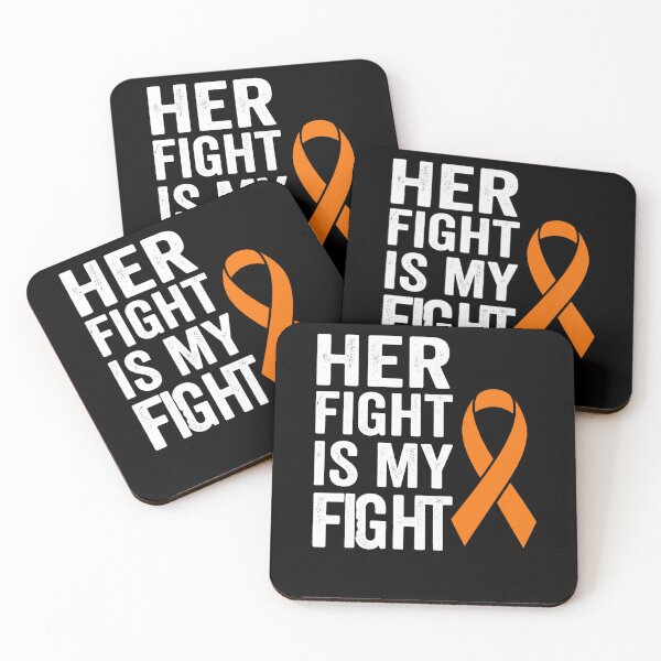 Item preview, Her Fight Is My Fight Orange Ribbon Cancer Awareness Supporter designed and sold by SofenArt.
