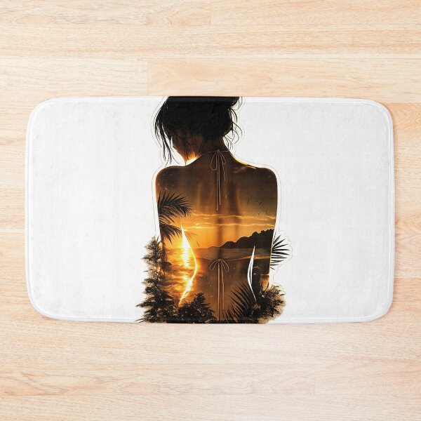 Aperçu de l'œuvre Tropical Sunset Woman Silhouette créée et vendue par fritz-10signer.