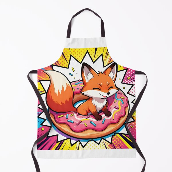 Item preview, Cartoon Fox with Donut Delight designed and sold by Shelley Loewnau-Jones Studio.