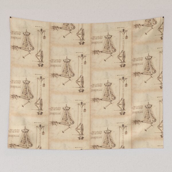 Item preview, Codex Atlanticus Folio by Leonardo da Vinci: Engineering Study Poster designed and sold by artofuniverse.