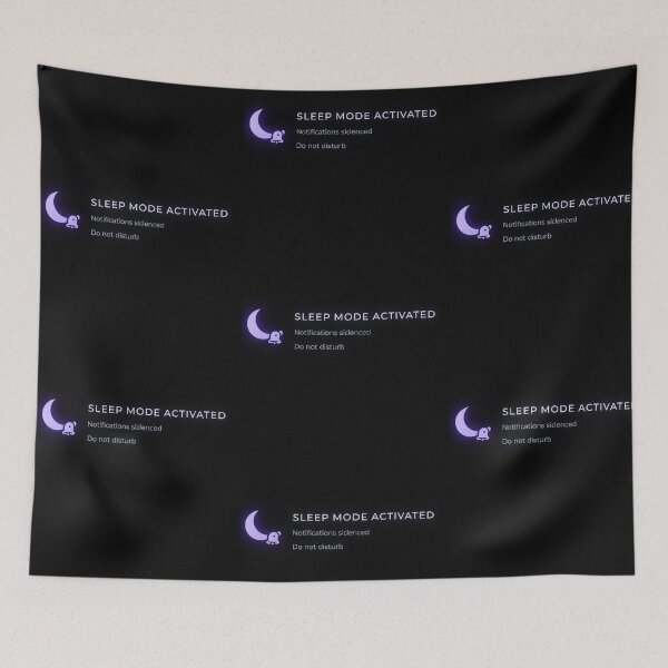 Item preview, Sleep Mode Activated – Do Not Disturb Notifications Silenced Design designed and sold by Mad Factory Designs.