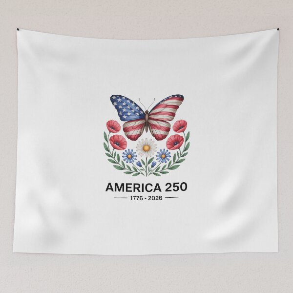 Item preview, Patriotic Butterfly with Flowers designed and sold by jkrphoto.