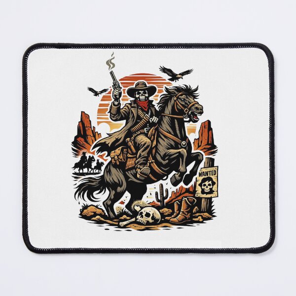 Item preview, Dead Man Riding Skeleton Cowboy designed and sold by Owcomm.