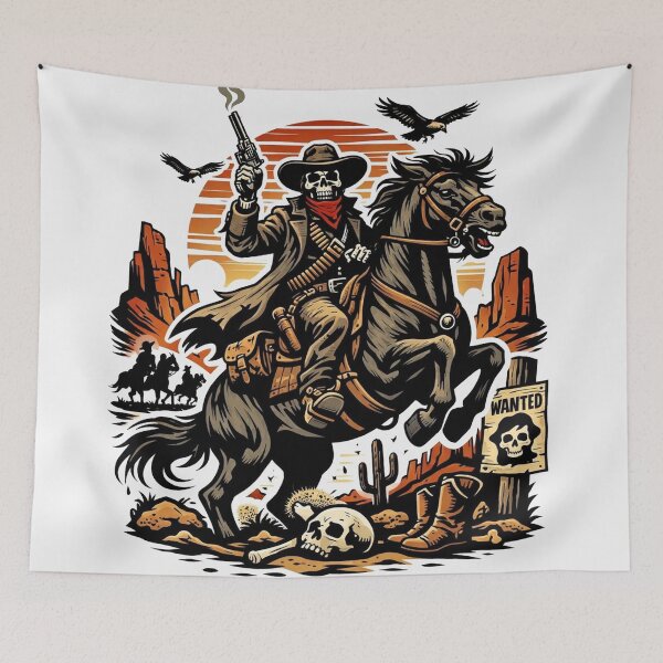 Item preview, Dead Man Riding Skeleton Cowboy designed and sold by Owcomm.