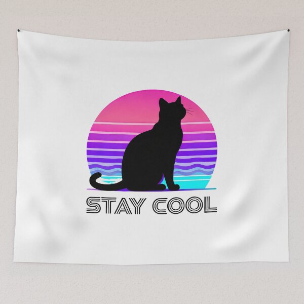 Item preview, Retro 90s Cat - Vaporwave Aesthetics & Vintage Streetwear designed and sold by SubliStudio365.