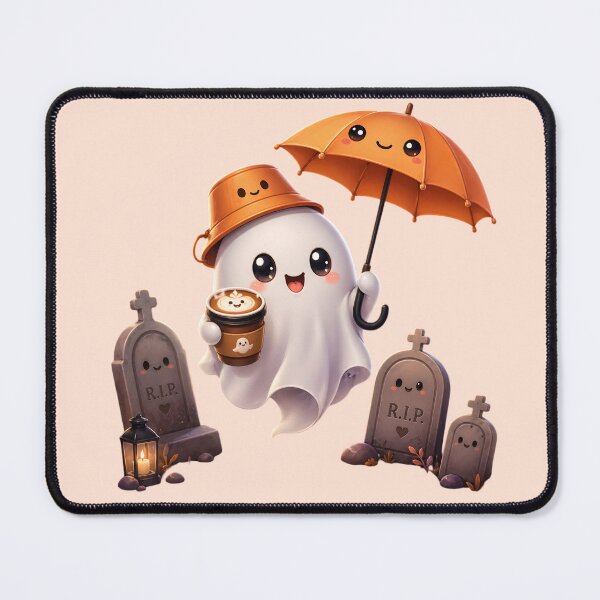 Item preview, Cute Ghost Coffee Night Illustration designed and sold by Rohan132.