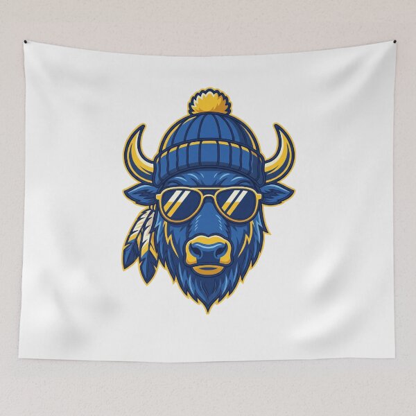 Item preview, Cool Buffalo Beanie Sunglasses Wild Animal designed and sold by SofenArt.