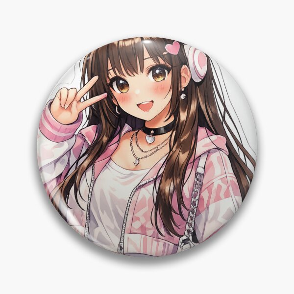 Item preview, Cute Anime Girl with Headphones  designed and sold by StickyVibes Store.