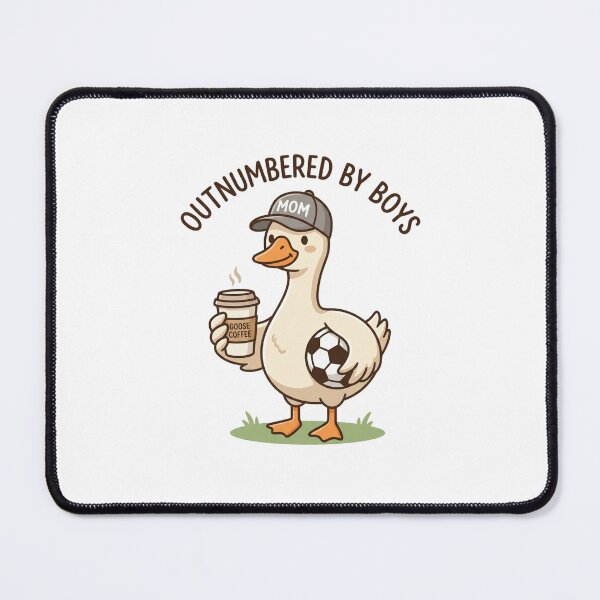 Item preview, Outnumbered By Boys Mom Life Soccer Coffee Parent designed and sold by SofenArt.