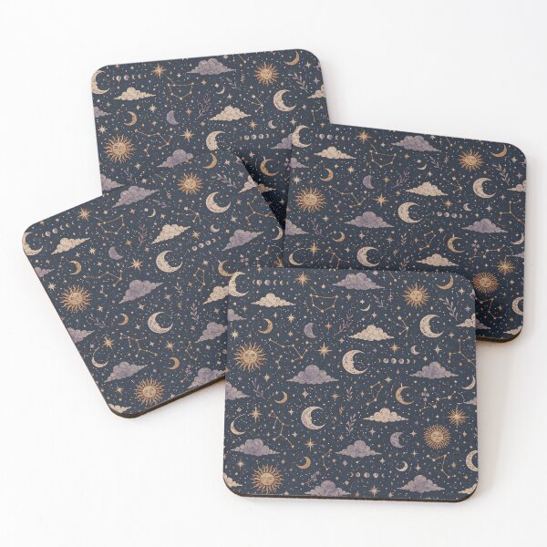 Item preview, Celestial Moon & Stars Pattern – Mystical Night Sky, Astrology & Cosmic Dream Design designed and sold by Hashola Designs.