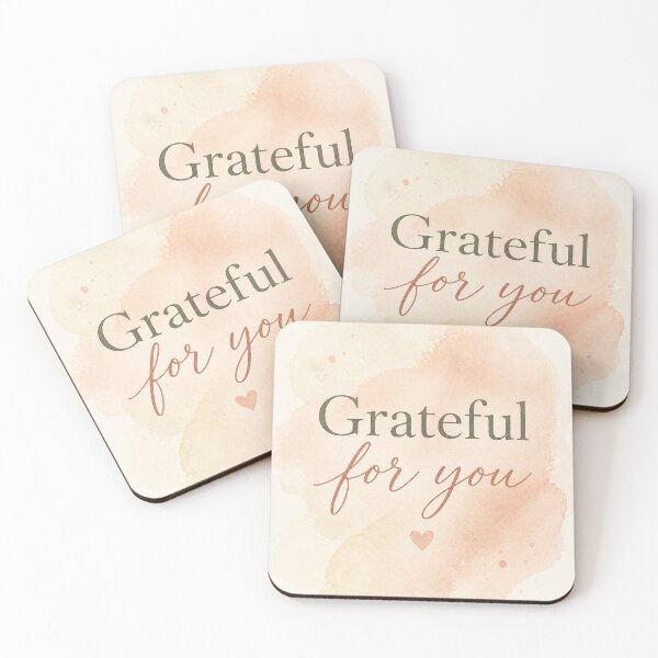 Item preview, Grateful For You Watercolour Typography | Appreciation designed and sold by inspired-works.